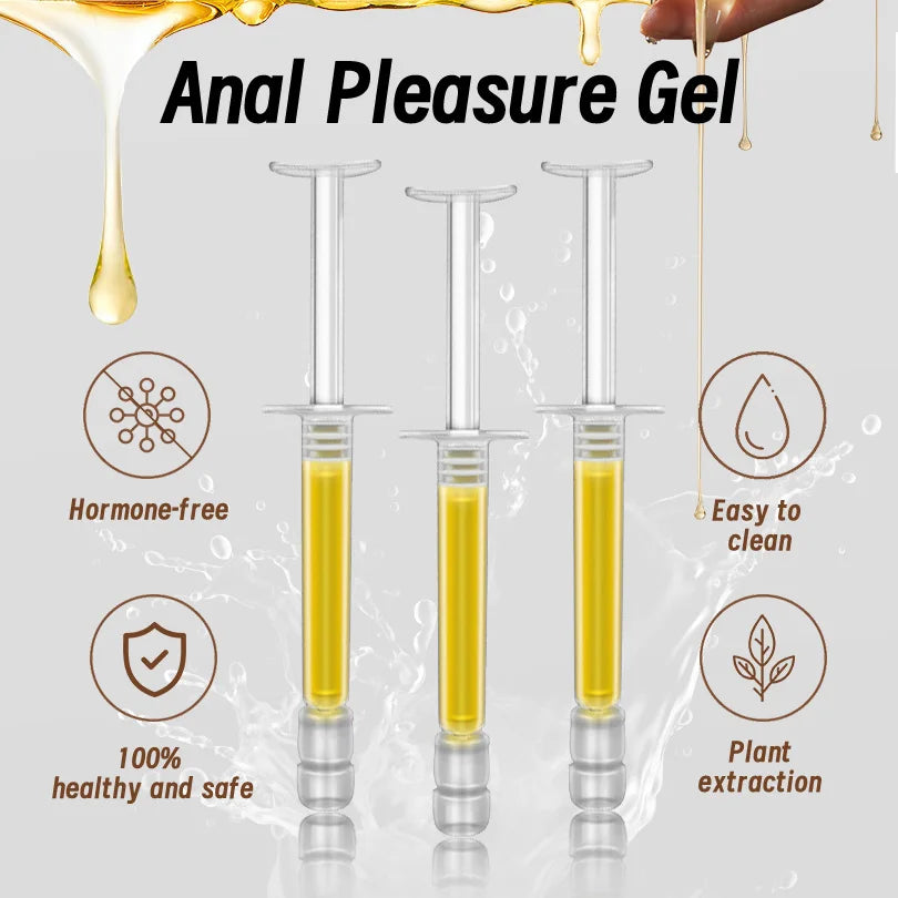 Intensified Anal Euphoria Gel – Premium Edition | 3 Vials (3ml Each) | Water-Based Lubricant for Enhanced Anal Comfort and Pleasure