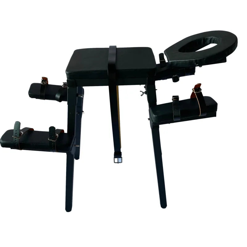 The Obsidian Throne – Erotic Love Chair and; Restraint Set - Bed Room Sex Furniture Erotic Love Chair BDSM