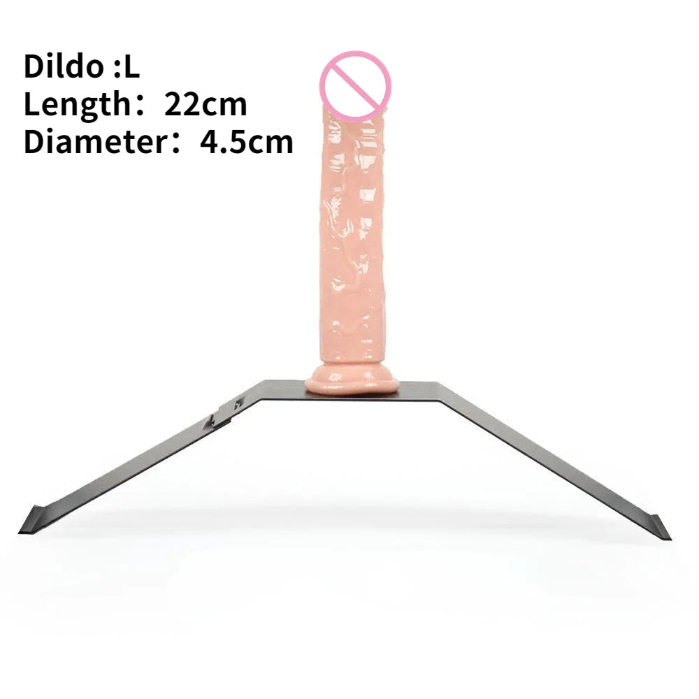 Sex Furniture SM Chair Telescopic Metal Bracket Realistic Dildos Holder Penis Sucker Sex ToyS For Women Men Erotic Accessories