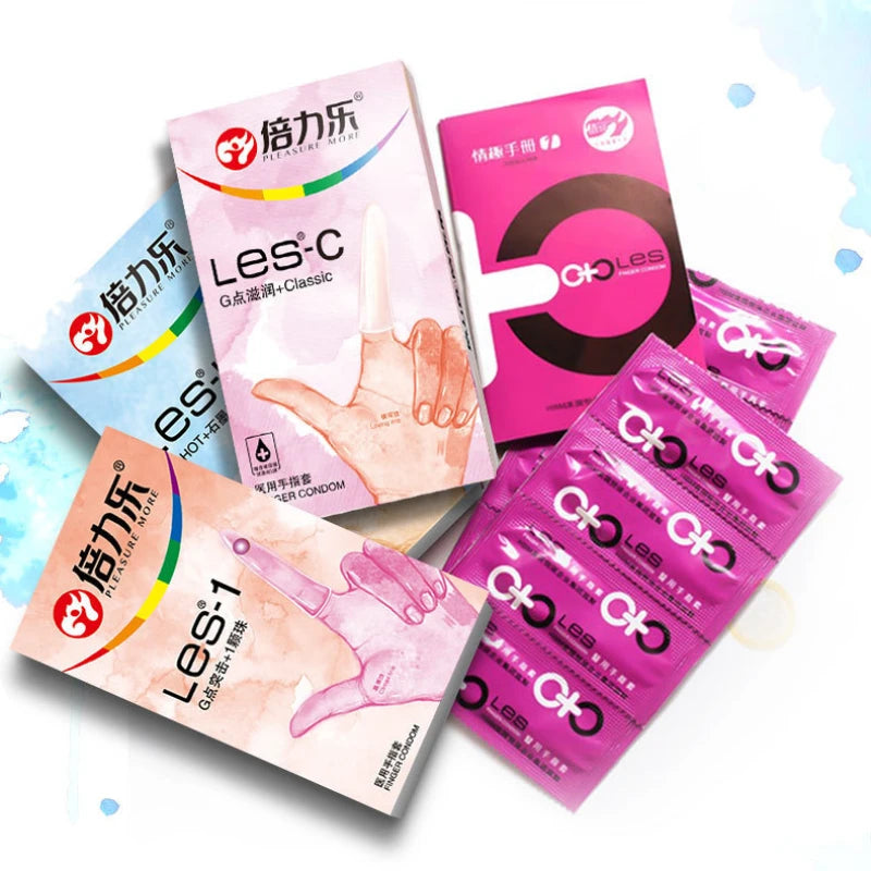 Clitoris Stimulate Finger Condoms for Women Vaginal Lesbian Sex Toys Finger Sleeves G Spot Massage Finger Cover Toys For Couples