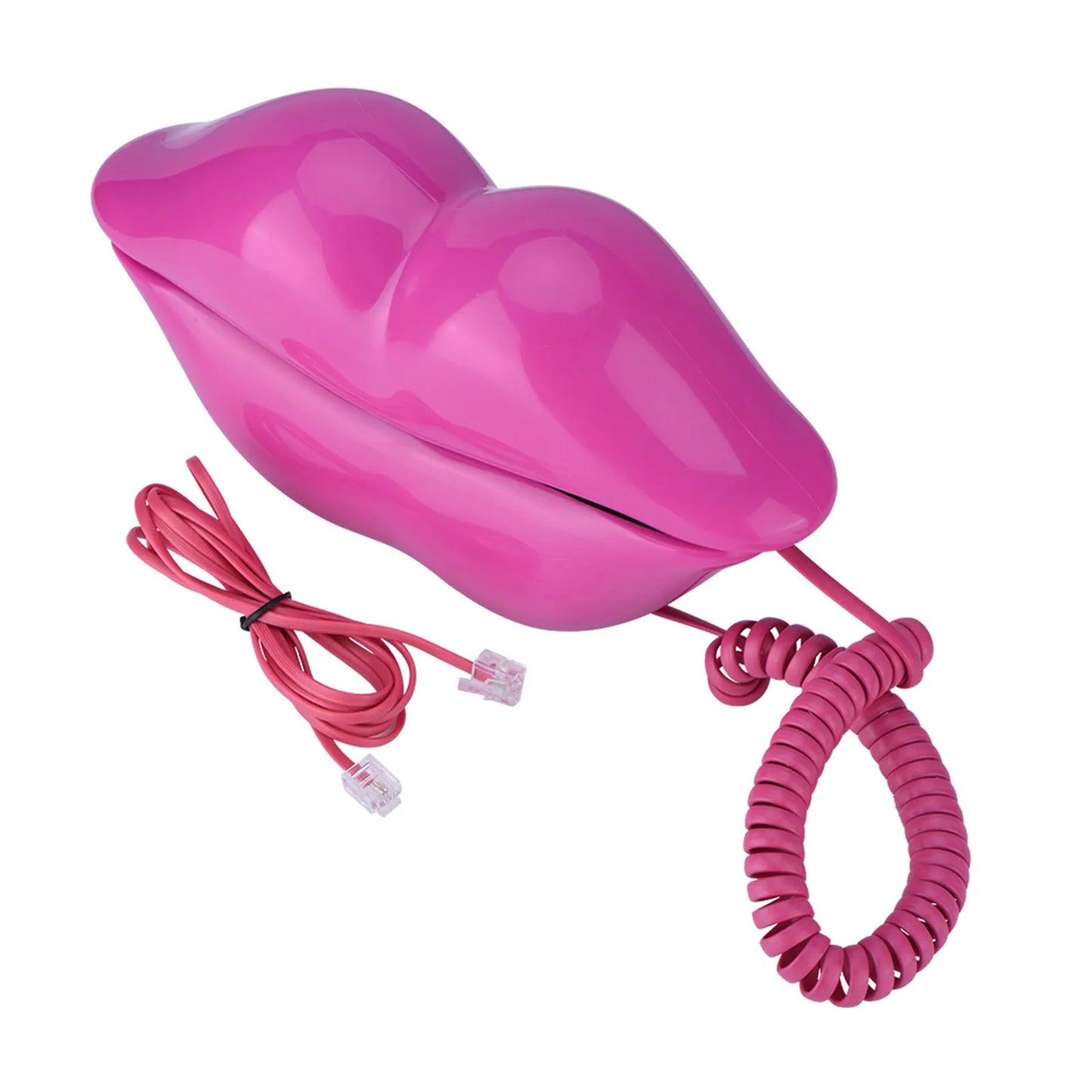 Lip Telephone Electroplating Funny Fashionable Telephone with Number Storage Function New