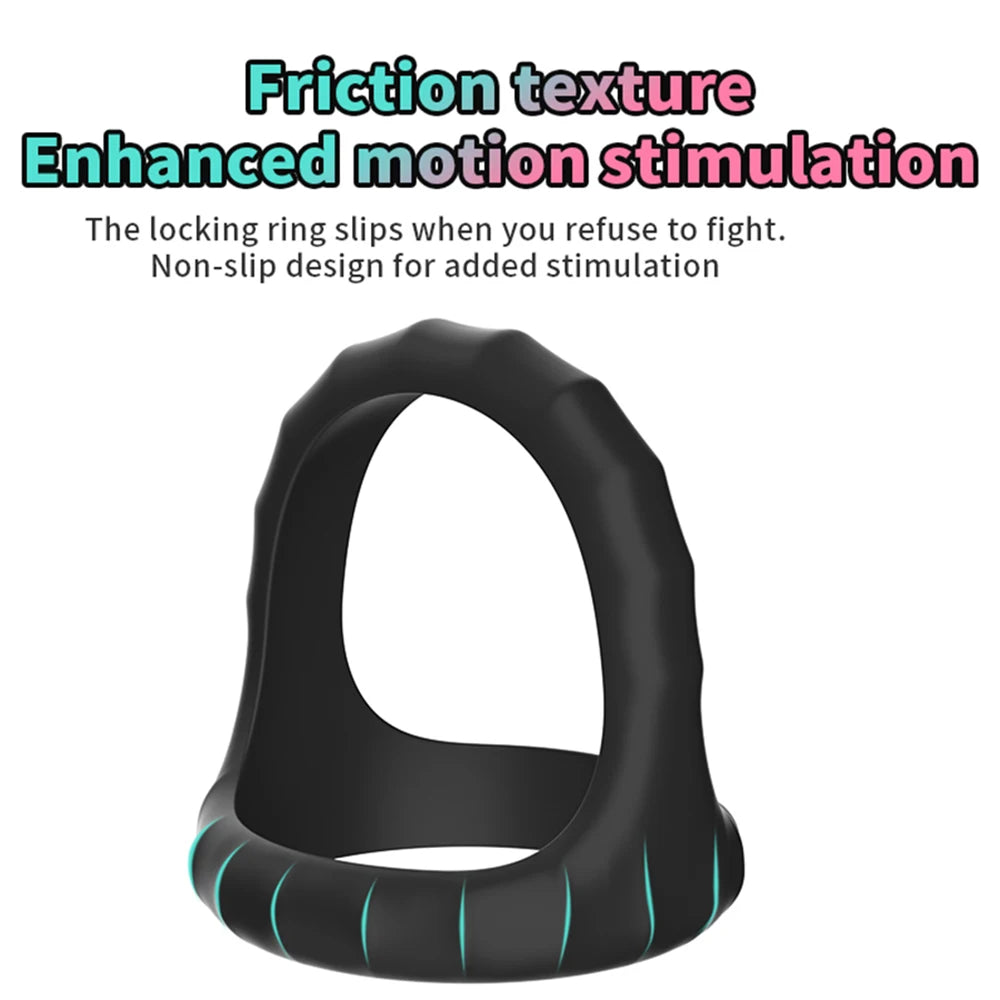 Male Cock Ring Silicone Penis Ring for Men Ejaculation Delay Semen Lock Ring Adult Supplies Male Masturbation Goods Sex Shop