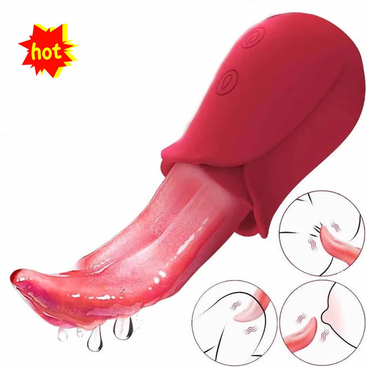 💋 Tongue Tease™ Licking Vibrator – Intense Oral Sensation for Nipple & Intimate Play