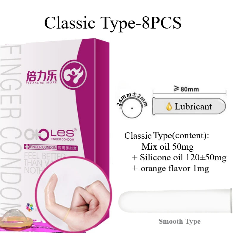 Clitoris Stimulate Finger Condoms for Women Vaginal Lesbian Sex Toys Finger Sleeves G Spot Massage Finger Cover Toys For Couples