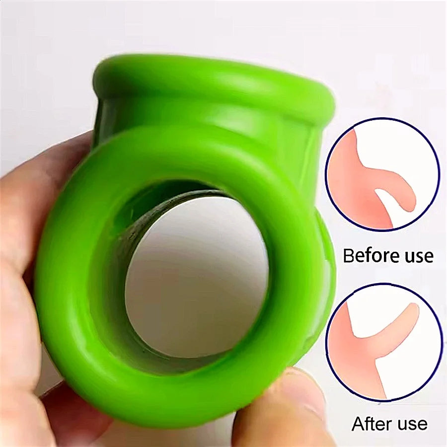 Soft Silicone Ball Stretcher Scrotum Bondage Penis Ring Ejaculation Delay Cock Rings Delay Time Cockring Sex Toys For Man