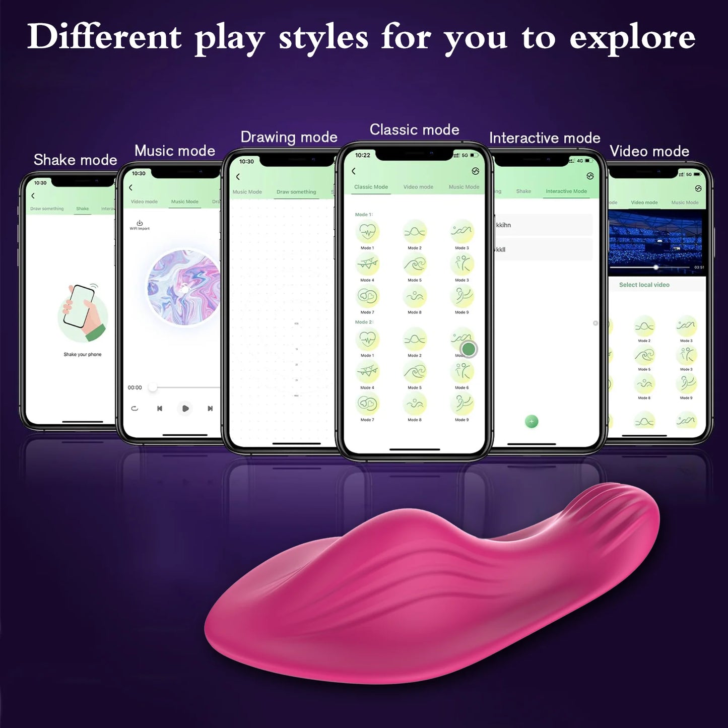 APP-Controlled Wearable Vibrator for Women | Bluetooth G-Spot and Clitoral Stimulator – Magnetic Rechargeable Egg Massager