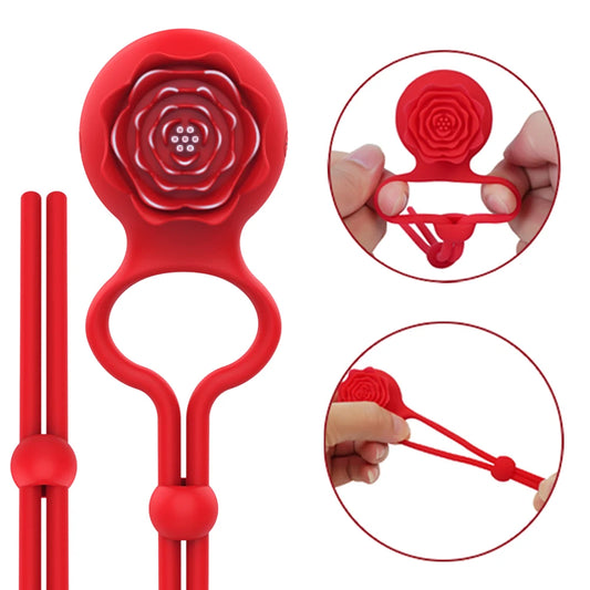 Blush Bloom – Rose Vibrating Ring for Intimate Blossoming