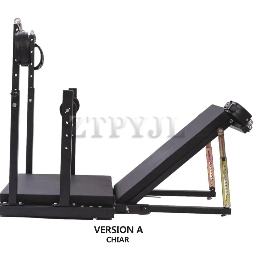 Sex Chair Split Leg Bed BDSM Furniture with Sex Gun Machine Bondage Set Restraint Handcuffs Sex Toys For Couples Adults Women 18