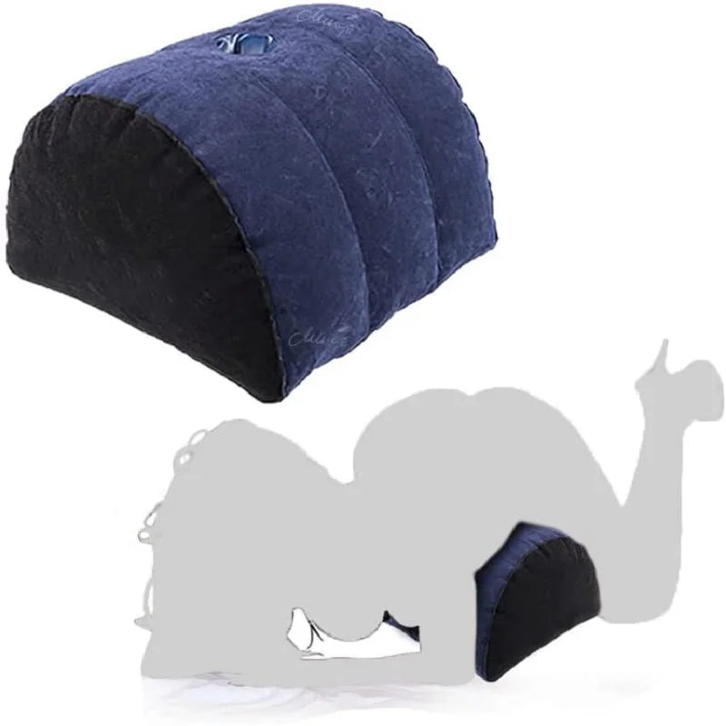 Velvet Surrender – Flocked Inflatable Pleasure Cushion