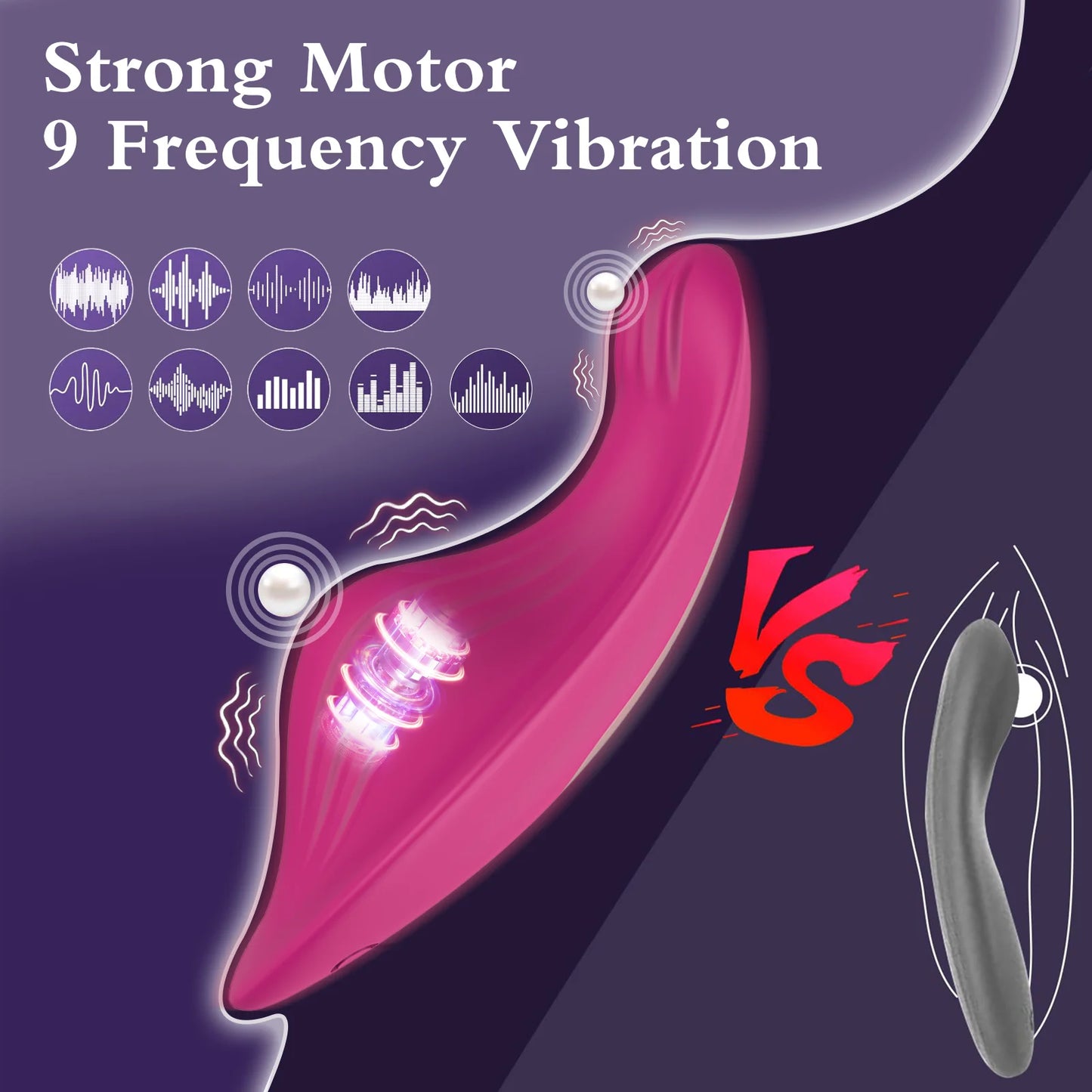 APP-Controlled Wearable Vibrator for Women | Bluetooth G-Spot and Clitoral Stimulator – Magnetic Rechargeable Egg Massager