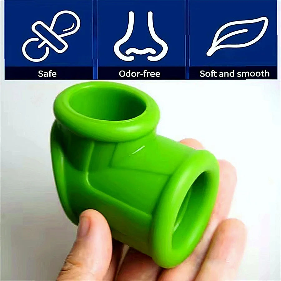Soft Silicone Ball Stretcher Scrotum Bondage Penis Ring Ejaculation Delay Cock Rings Delay Time Cockring Sex Toys For Man