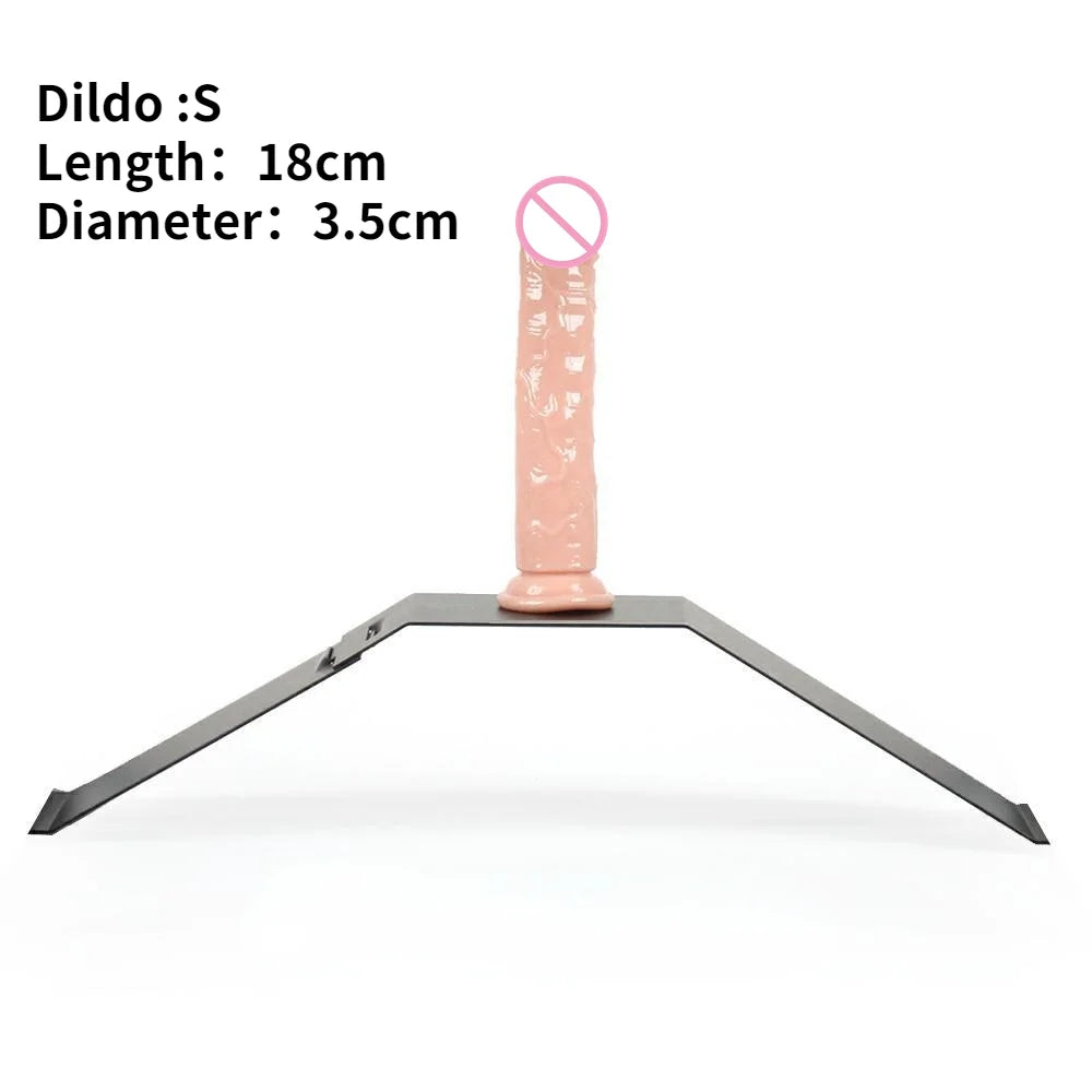 Sex Furniture SM Chair Telescopic Metal Bracket Realistic Dildos Holder Penis Sucker Sex ToyS For Women Men Erotic Accessories