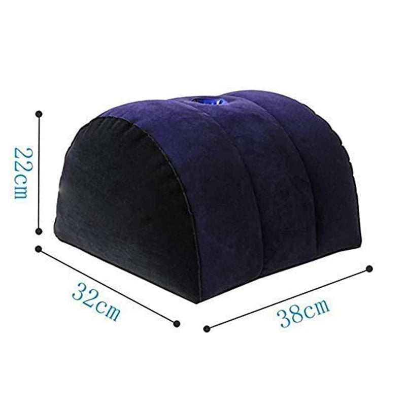 Velvet Surrender – Flocked Inflatable Pleasure Cushion