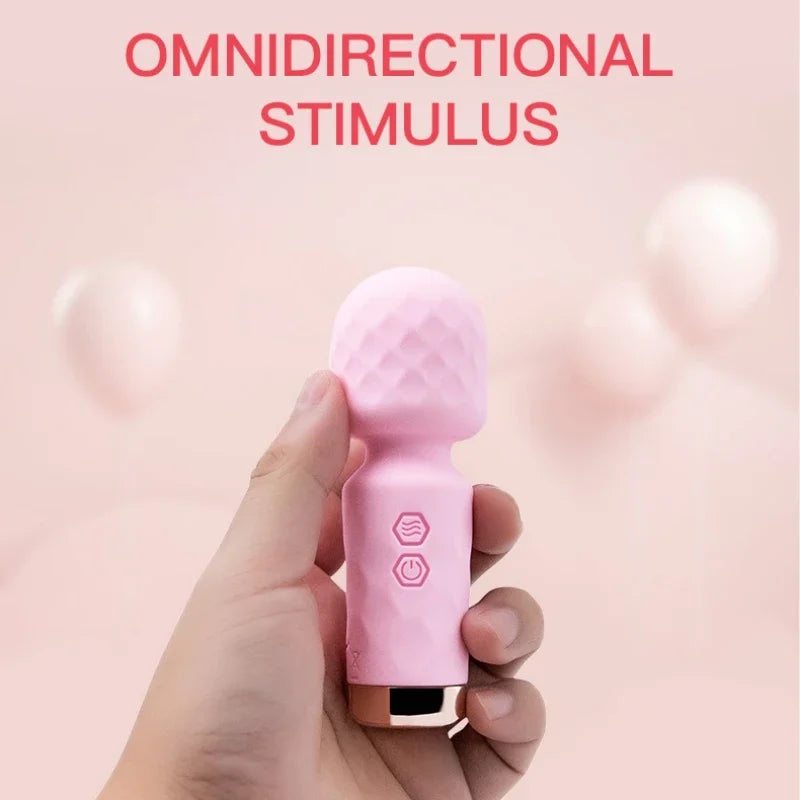 Mini vibrator sex toy, personal body massager, rechargeable, silent, strong vibration, suction, female masturbation sex toys.
