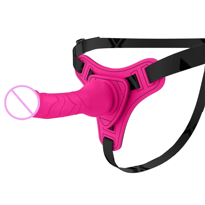 For Lesbian Women Erotic Toys Leather Wearable Strapon Penis G Spot Stimulator Adult Sex Toys Strap on Dildos Pants Sex Toy