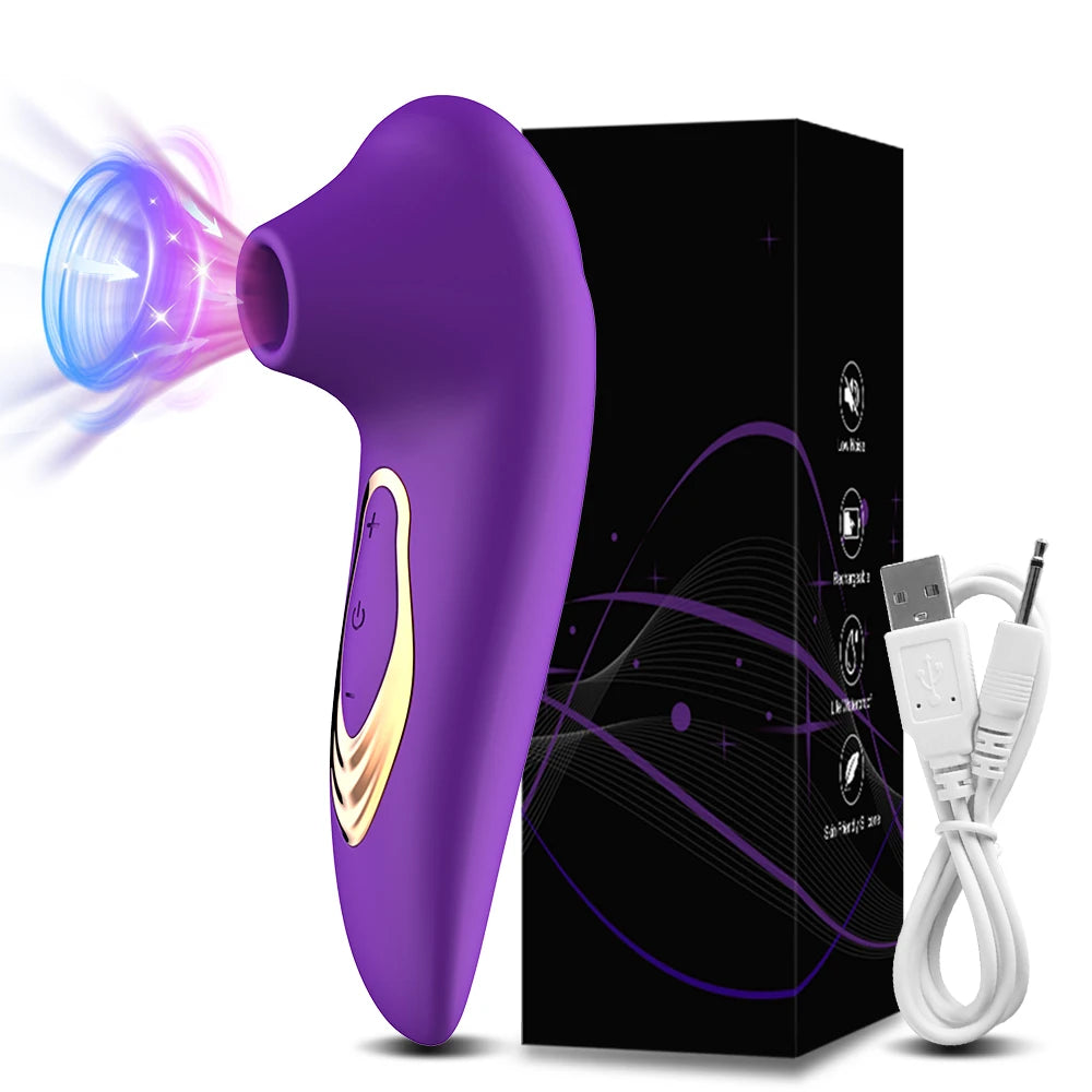 Clitoral Sucking Vibrator – Clit Stimulator and Oral Nipple Massager for Women (115×45mm)