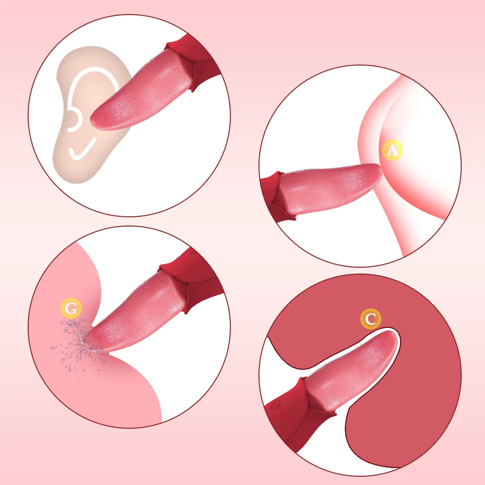 💋 Tongue Tease™ Licking Vibrator – Intense Oral Sensation for Nipple & Intimate Play