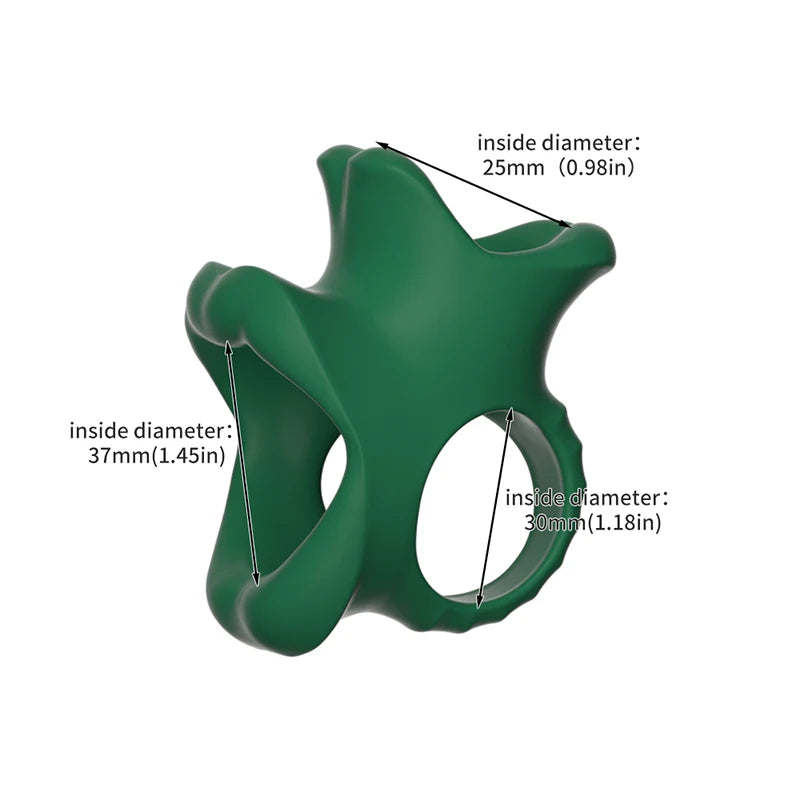 Silicone Scrotal Restraint Long Battle Ring Locking Ring Scrotal Bondage Male Locking Ring  Delay Cock Ring Sex Toys For Men Gay