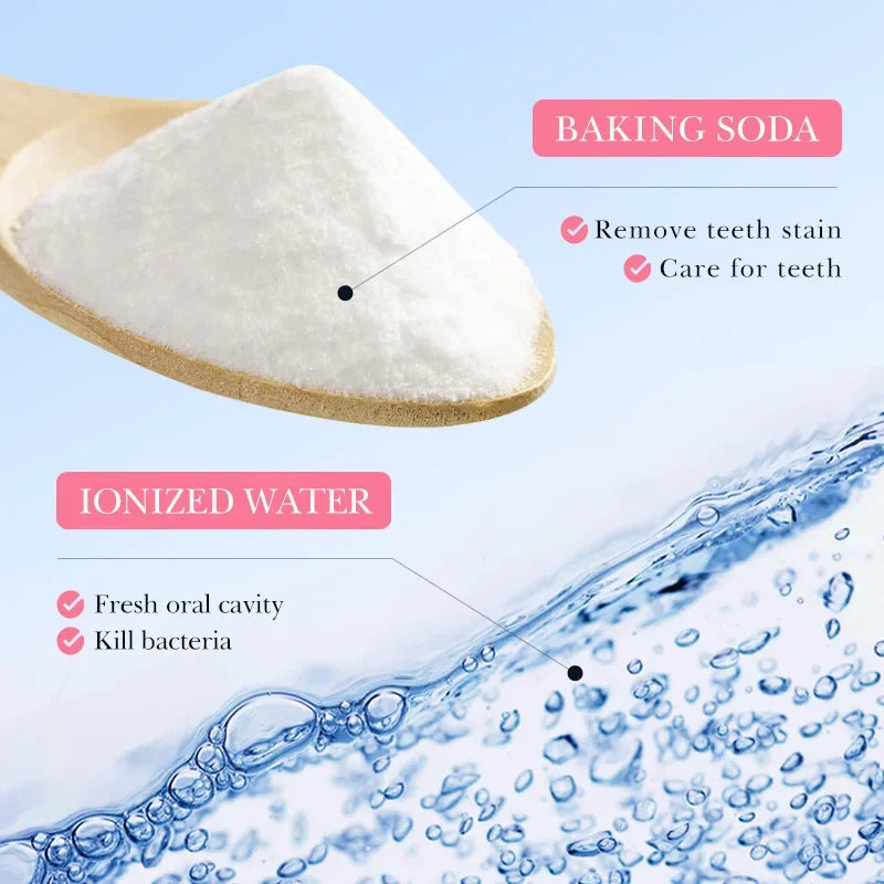 Baking Soda Mouthwash – Peach Flavor | Teeth Whitening and Long-Lasting Fresh Breath