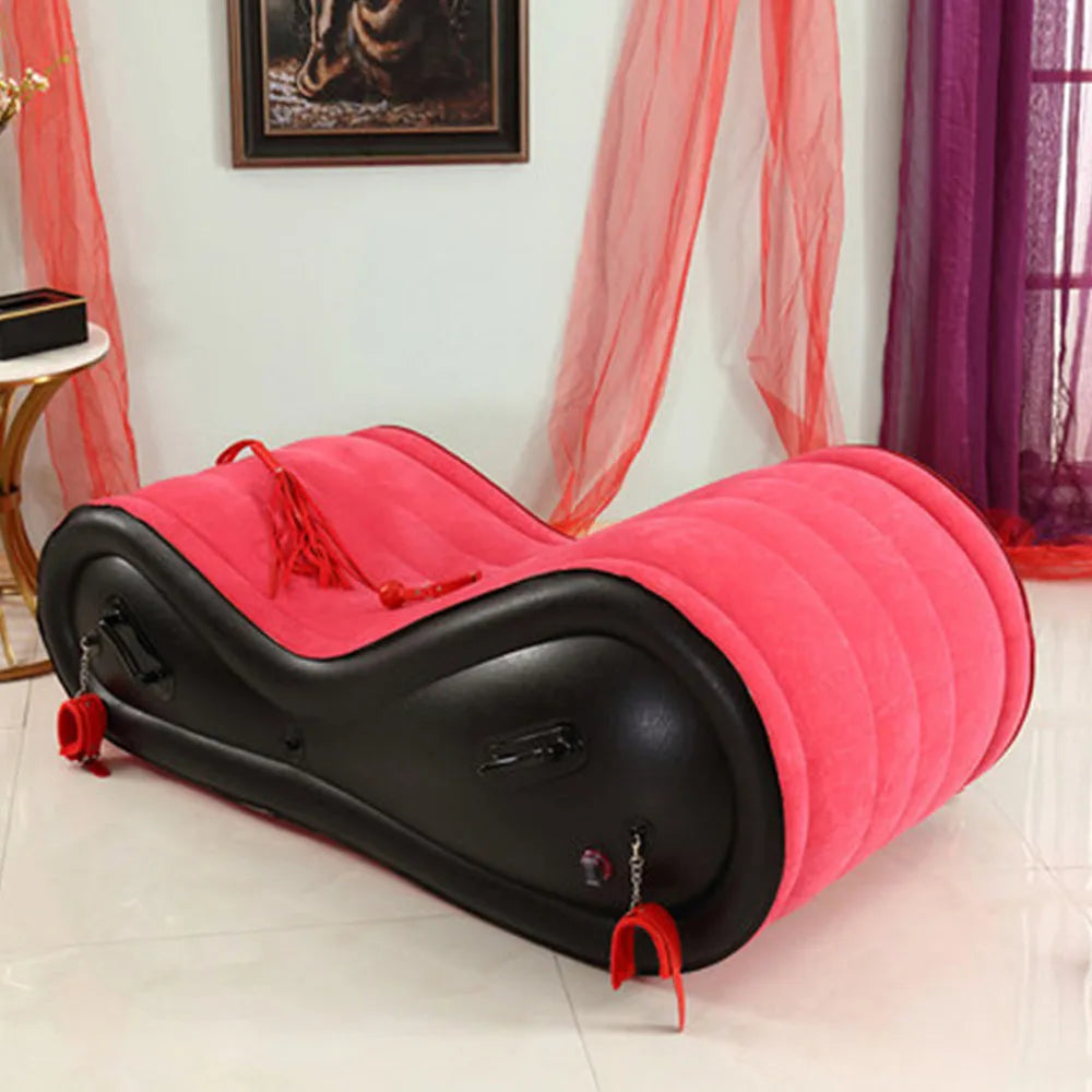 Hot Red Inflatable Sofa Sex Furniture Love Chair BDSM Bondage Gear Restraint