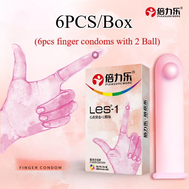 Clitoris Stimulate Finger Condoms for Women Vaginal Lesbian Sex Toys Finger Sleeves G Spot Massage Finger Cover Toys For Couples