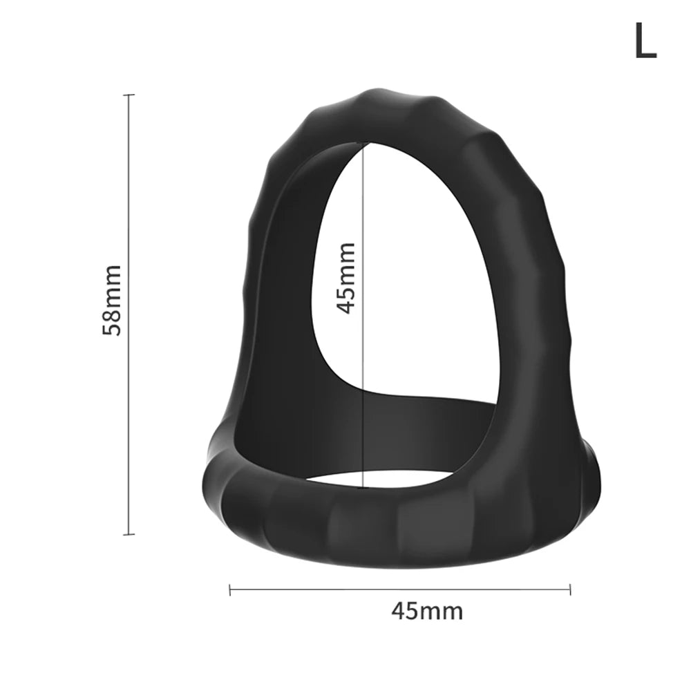 Male Cock Ring Silicone Penis Ring for Men Ejaculation Delay Semen Lock Ring Adult Supplies Male Masturbation Goods Sex Shop