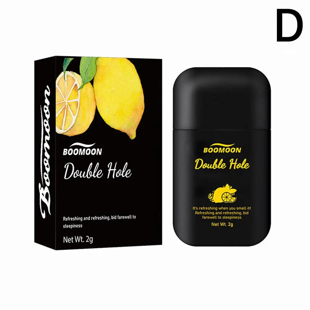 New High-end Vital Refreshing Energizing Aromatherapy Nasal Inhaler Fruit Style Essential Oils Boost Work Focus & Energy Men Women