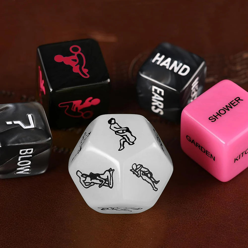 12-Sided Erotic Dice Game for Couples | Adult Bedroom Fun – Flirting Dice for Male and Female, Bedroom Gift for Intimacy
