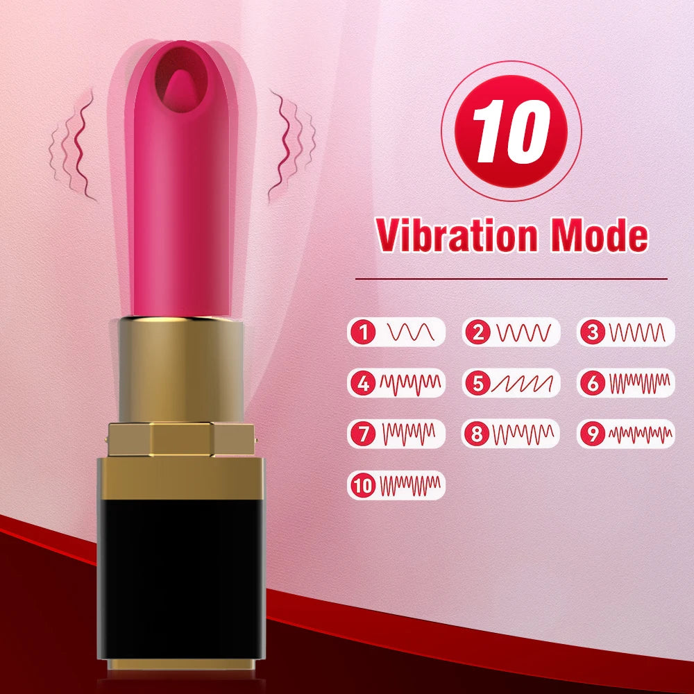 Mini Bullet Lipstick Vibrator – Discreet G-Spot &amp; Clitoral Stimulator with 10 Vibration Modes, USB Rechargeable, Waterproof