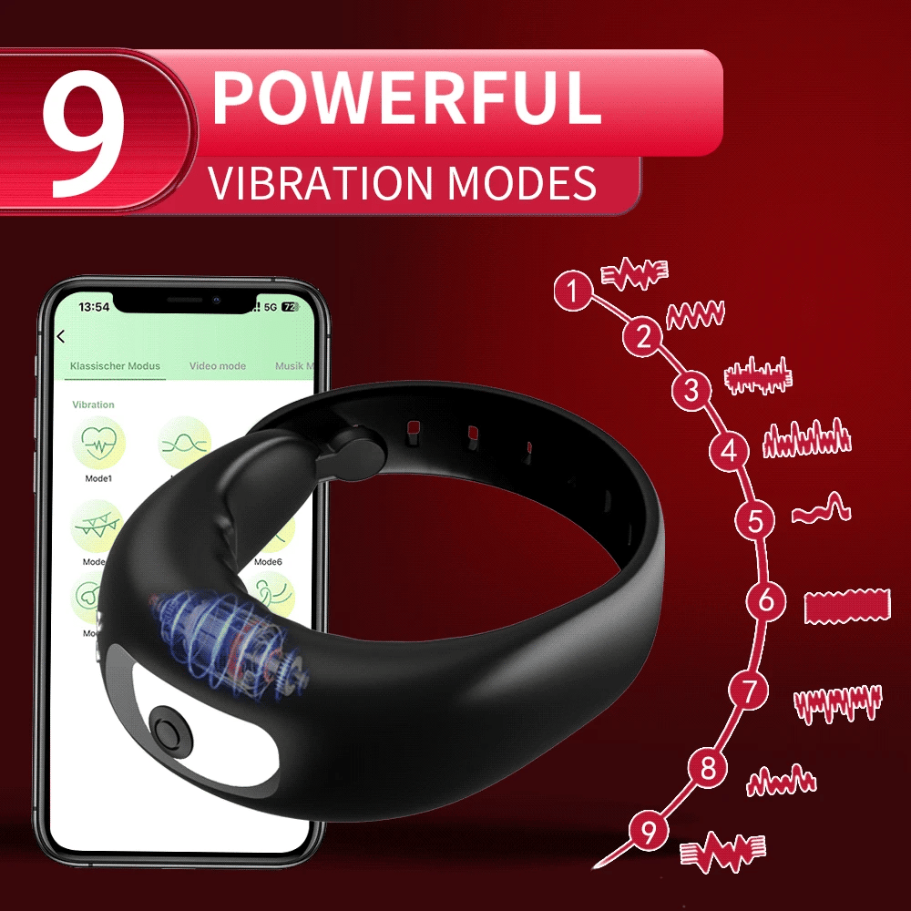 PulseSync — APP-Controlled Vibrating Penis Ring for Men