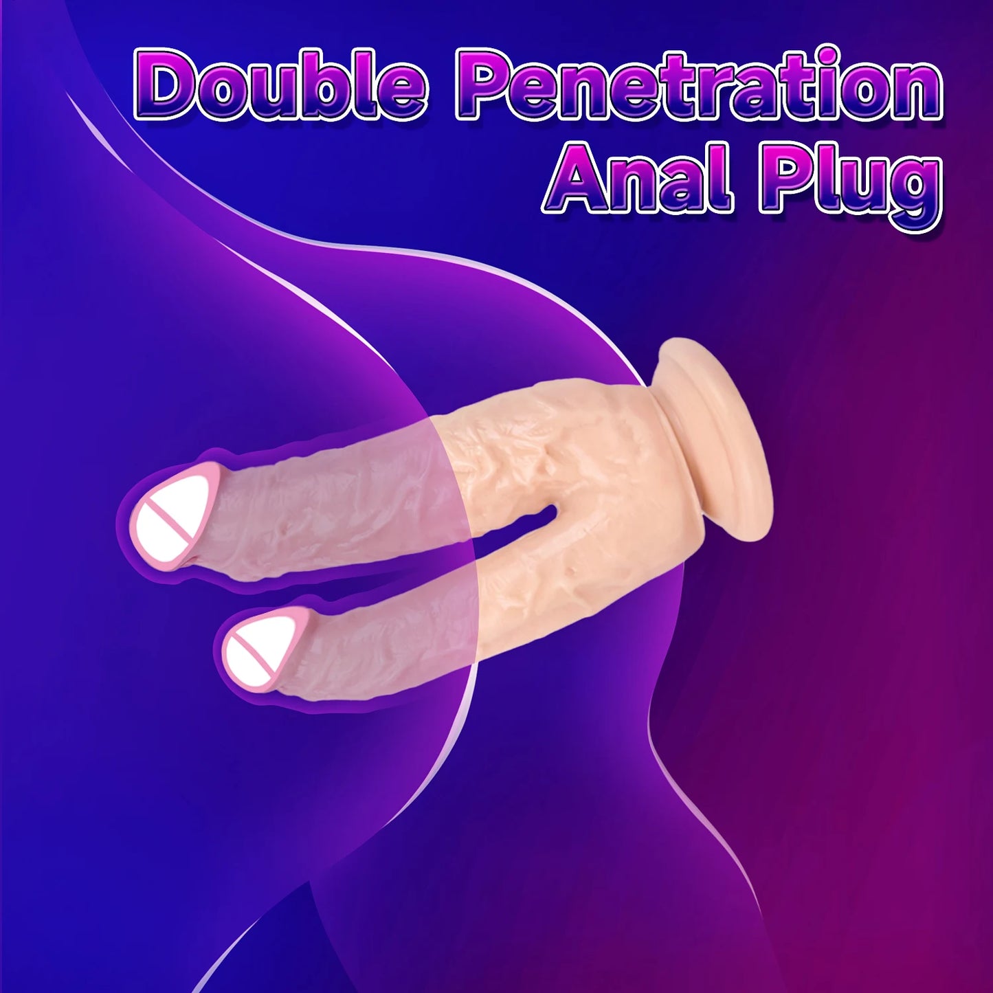 Dual Ecstasy — Double Penetration Dildo for Intense Pleasure