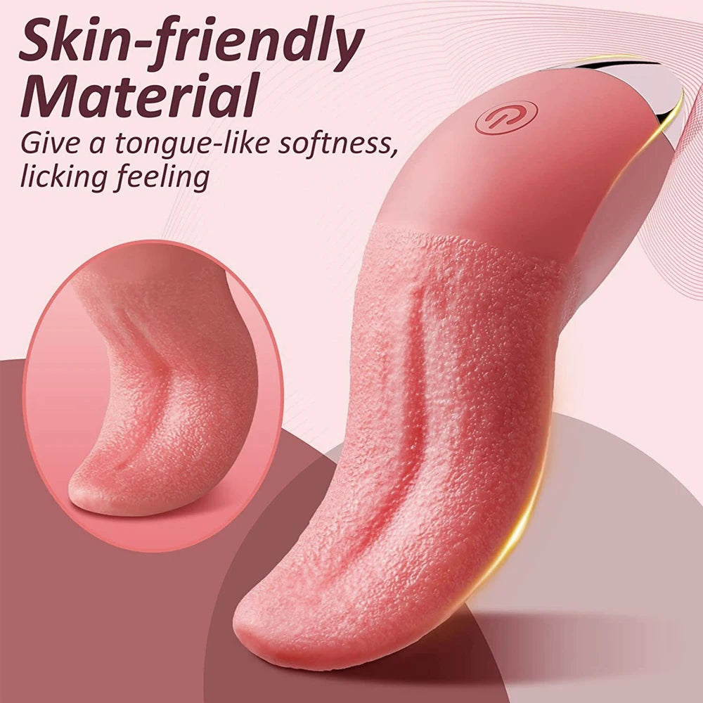 💋 Tongue Tease™ Licking Vibrator – Intense Oral Sensation for Nipple & Intimate Play