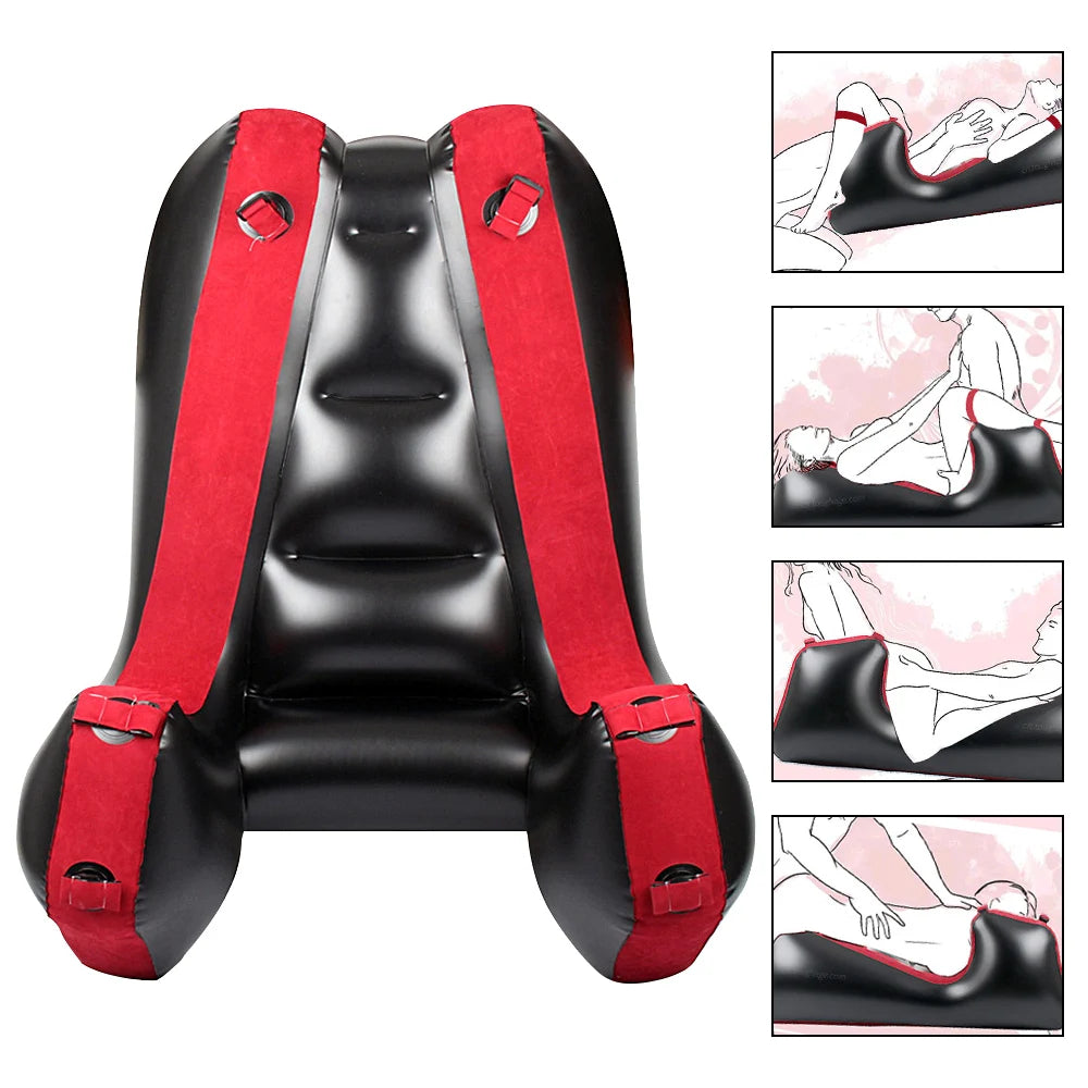 Inflatable Sex Furniture Set – Versatile Intimate Cushion with Flocking Fabric for Couples | Ergonomic Design for Multiple Positions