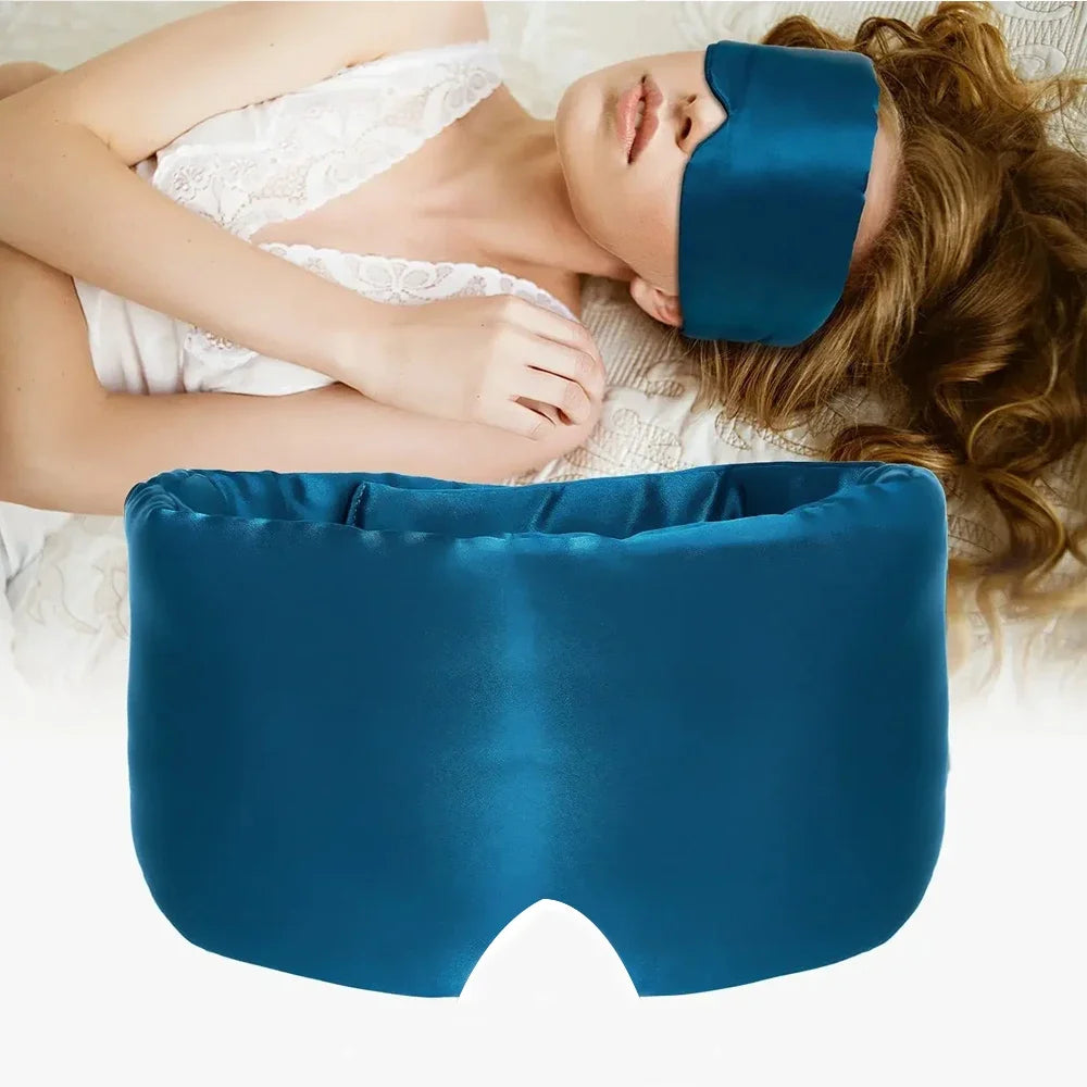 Midnight Caress – Mulberry Silk Sleep Veil - Adjustable