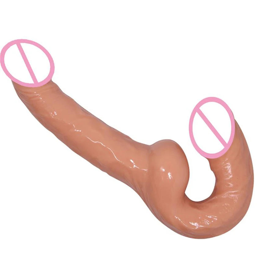 Strap On Wearable Double Penetration Cock G-Spot Dildo Panties for Lesbian Anus Vagina Massager Couples Sex Toys Adult Products