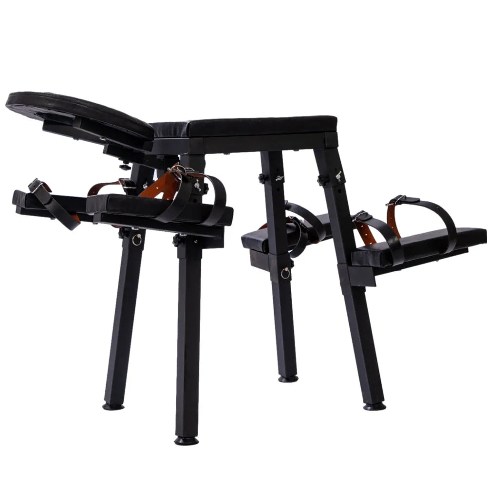 The Obsidian Throne – Erotic Love Chair and; Restraint Set - Bed Room Sex Furniture Erotic Love Chair BDSM