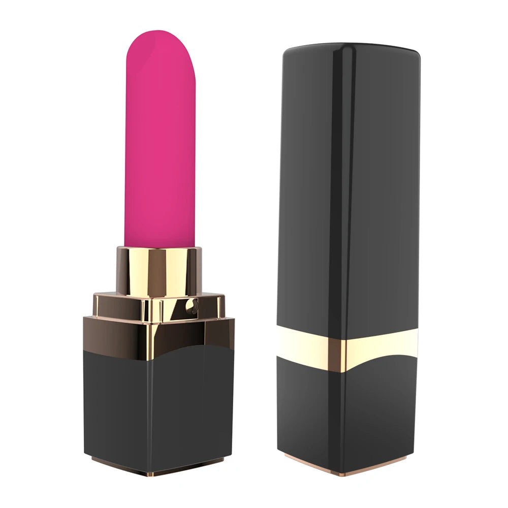 Mini Bullet Lipstick Vibrator – Discreet G-Spot &amp; Clitoral Stimulator with 10 Vibration Modes, USB Rechargeable, Waterproof