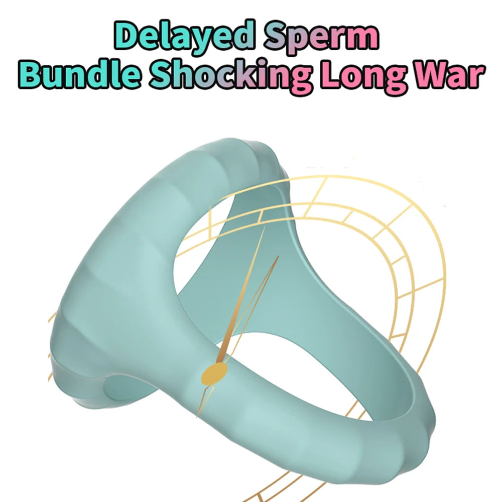 Male Cock Ring Silicone Penis Ring for Men Ejaculation Delay Semen Lock Ring Adult Supplies Male Masturbation Goods Sex Shop