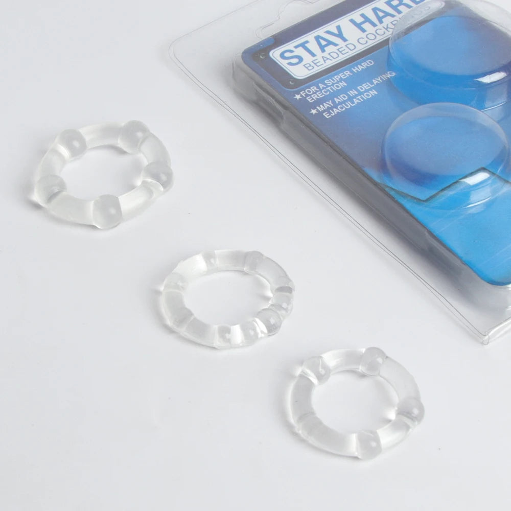 3 Piece-Silicone Cock Ring for Men – Flexible Penis Ring for Enhanced Performance and Prolonged Pleasure