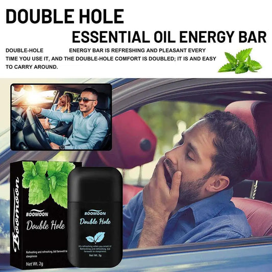 New High-end Vital Refreshing Energizing Aromatherapy Nasal Inhaler Fruit Style Essential Oils Boost Work Focus & Energy Men Women