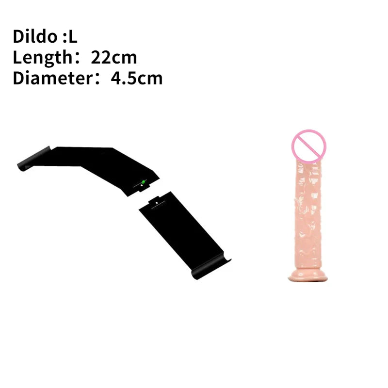 Sex Furniture SM Chair Telescopic Metal Bracket Realistic Dildos Holder Penis Sucker Sex ToyS For Women Men Erotic Accessories