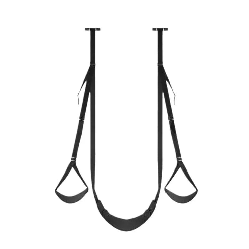 Adjustable Door Sex Swing with Padded Seat – Heavy-Duty BDSM Bondage Sling for Couples | Holds Up to 300 lbs | No-Drill Setup for Enhanced Comfort and Control