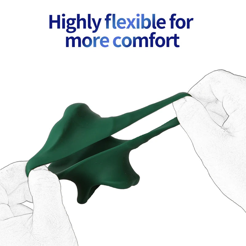 Silicone Scrotal Restraint Long Battle Ring Locking Ring Scrotal Bondage Male Locking Ring  Delay Cock Ring Sex Toys For Men Gay