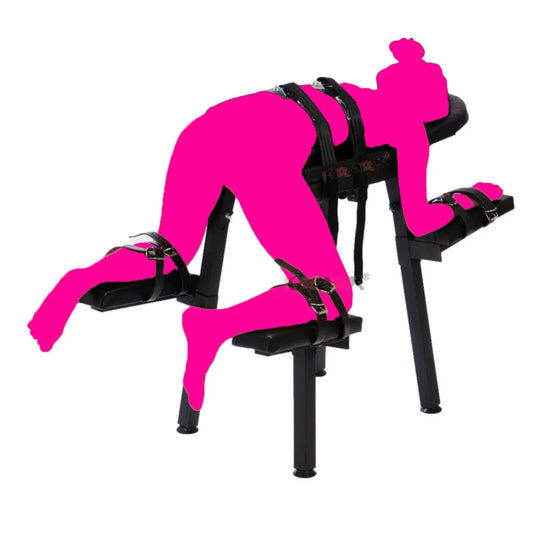 The Obsidian Throne – Erotic Love Chair and; Restraint Set - Bed Room Sex Furniture Erotic Love Chair BDSM