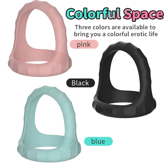 Male Cock Ring Silicone Penis Ring for Men Ejaculation Delay Semen Lock Ring Adult Supplies Male Masturbation Goods Sex Shop