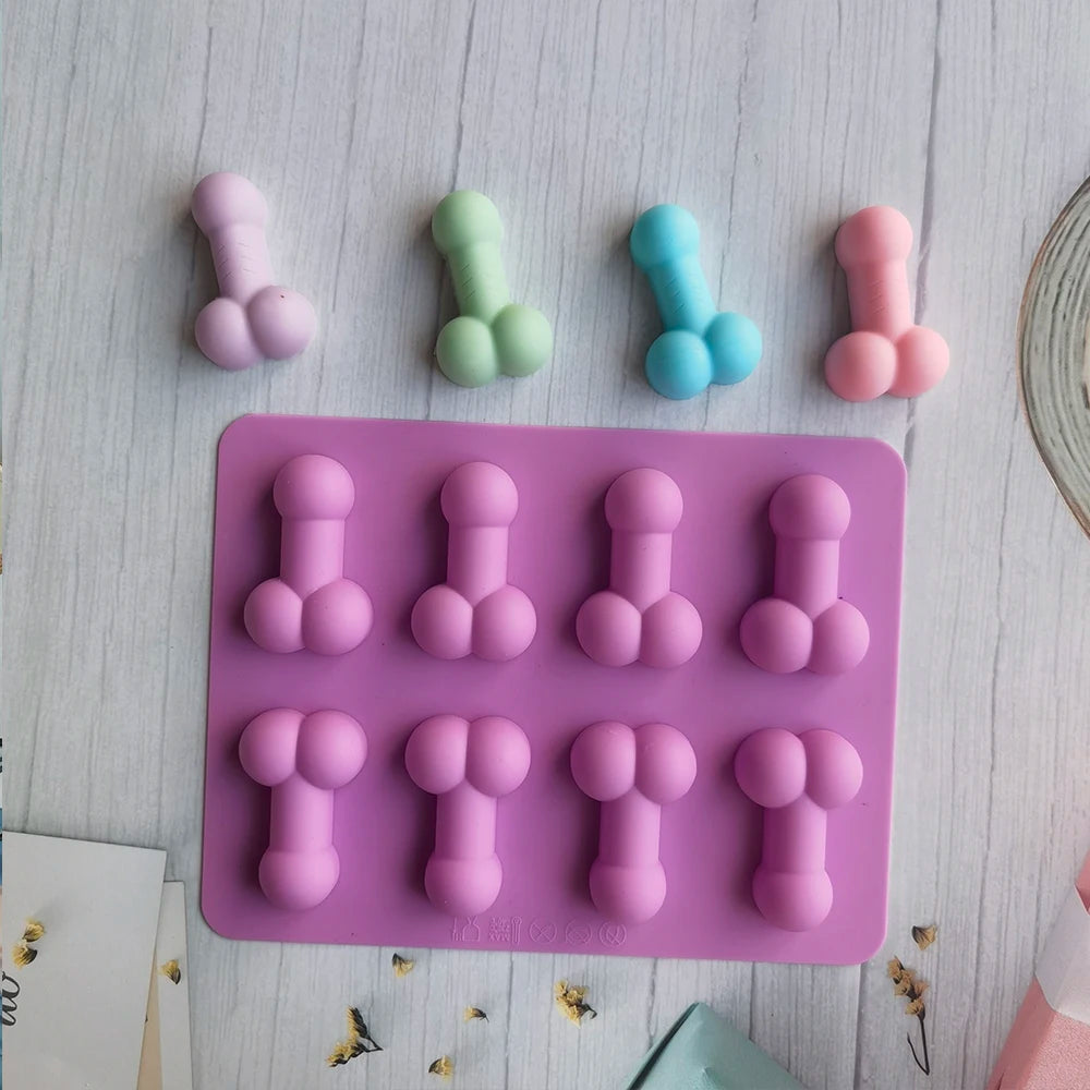 Cake Mold Dick Ice Cube Tray Silicone Mold Soap Candle Moulds Sugar Craft Tools Chocolate Mould Mini Ice Cream Forms