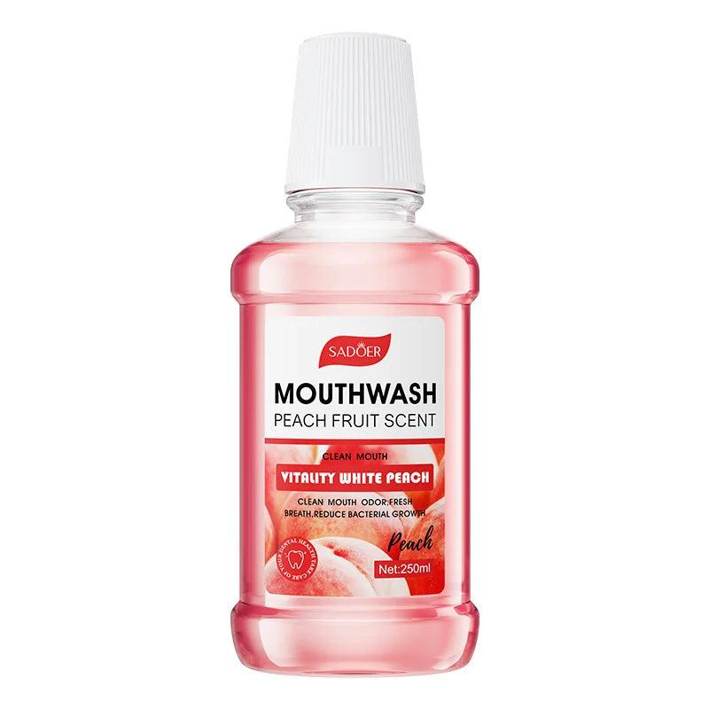 Baking Soda Mouthwash – Peach Flavor | Teeth Whitening and Long-Lasting Fresh Breath