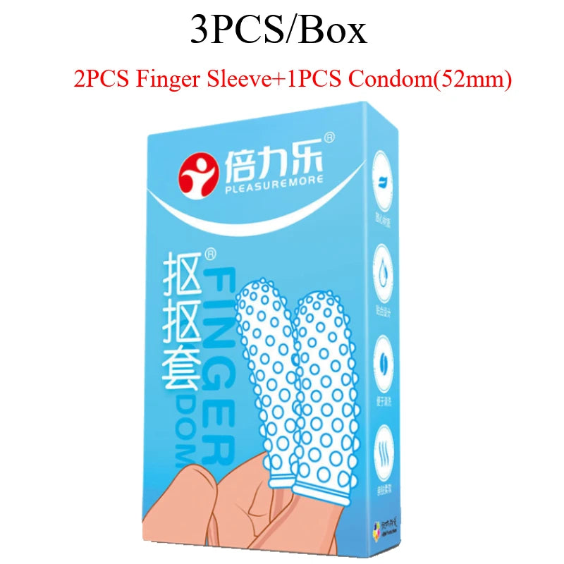 Clitoris Stimulate Finger Condoms for Women Vaginal Lesbian Sex Toys Finger Sleeves G Spot Massage Finger Cover Toys For Couples