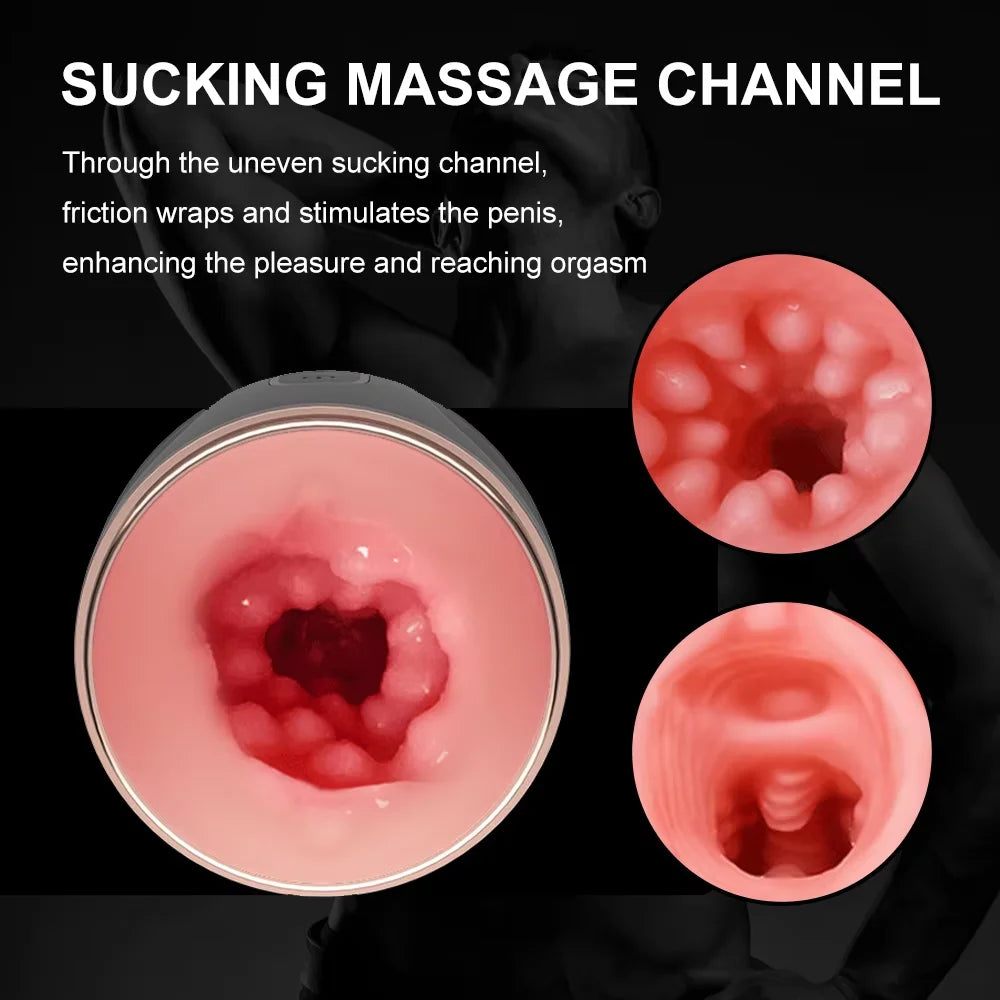 Automatic Male Masturbator with Suction, Vibration &amp; Moaning Function