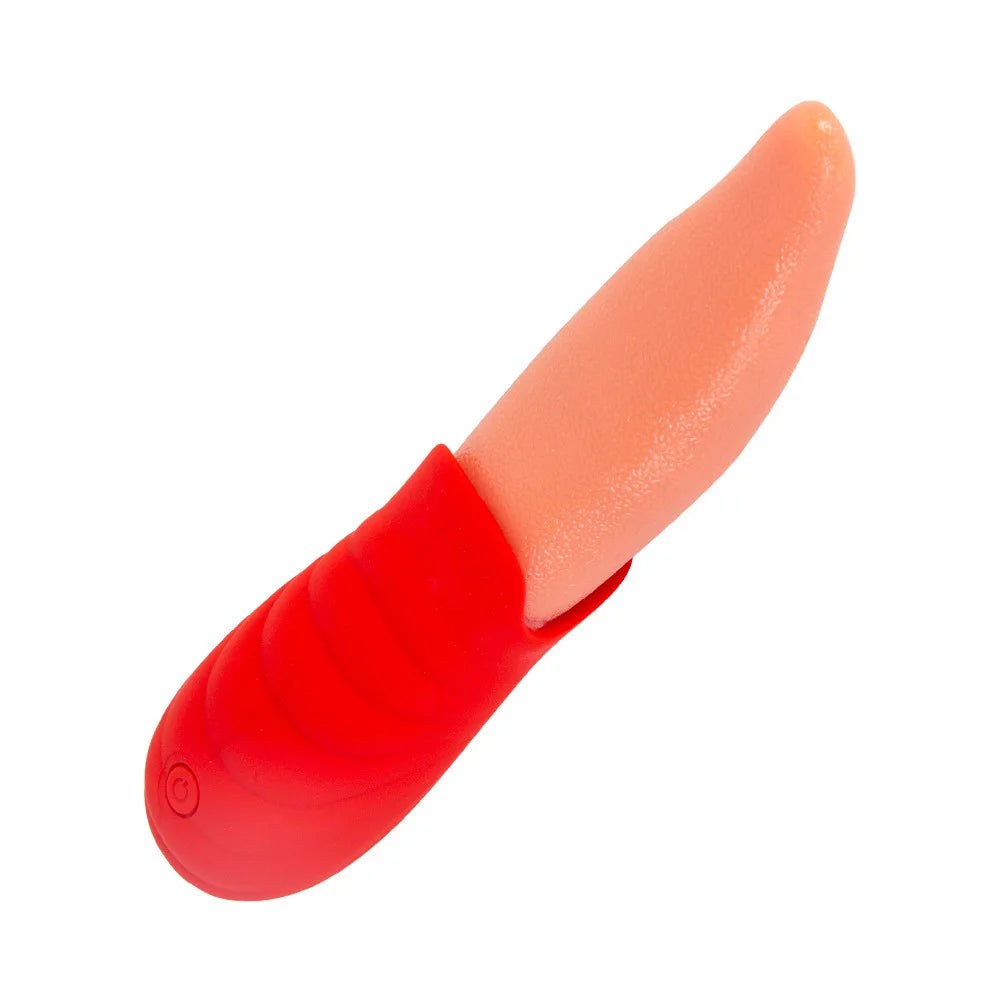 Simulation Sucking Tongue Licking Rose Vibrator – 10-Speed Clitoral and Nipple Teaser (Adult Toy for Women)